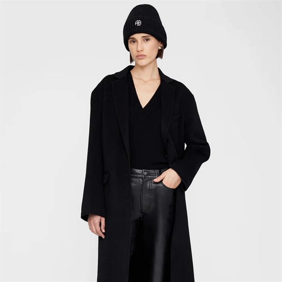 Anine Bing Elia Beanie, Sort 